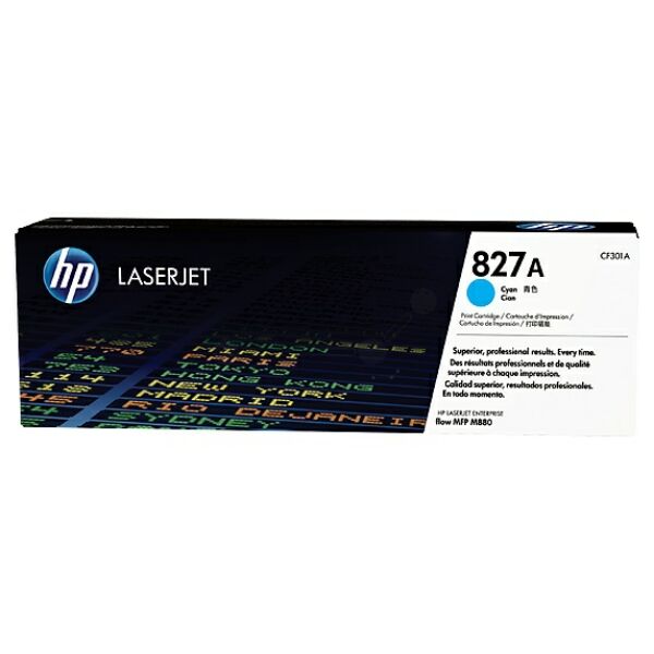 Original Toner HP CF301A (827A) cyan