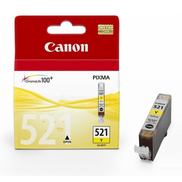 2936B001 Original Tintenpatrone Canon CLI-521 gelb (2936B001)