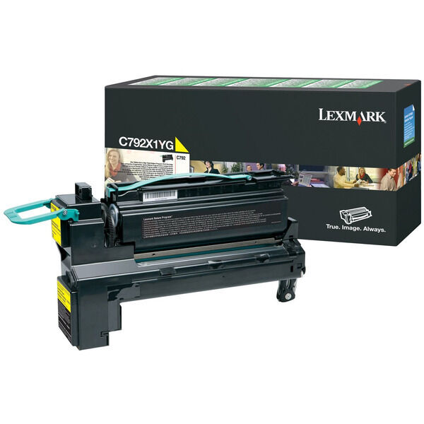 Original Toner Lexmark C792X1YG gelb