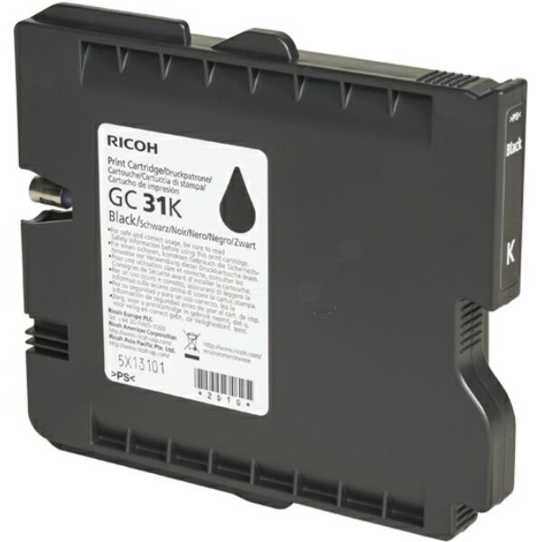 Original Gelkartusche Ricoh GC-31K (405688) schwarz