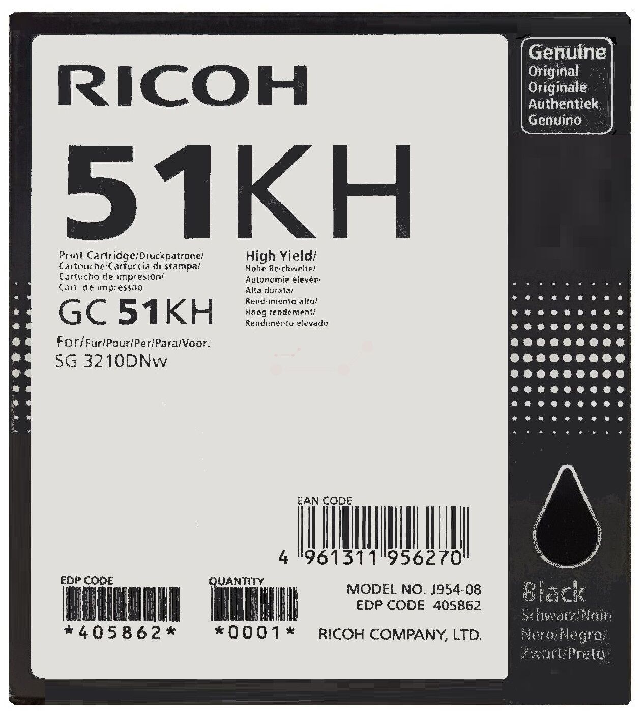Tinte / Ricoh - 405862 / GC-51KH