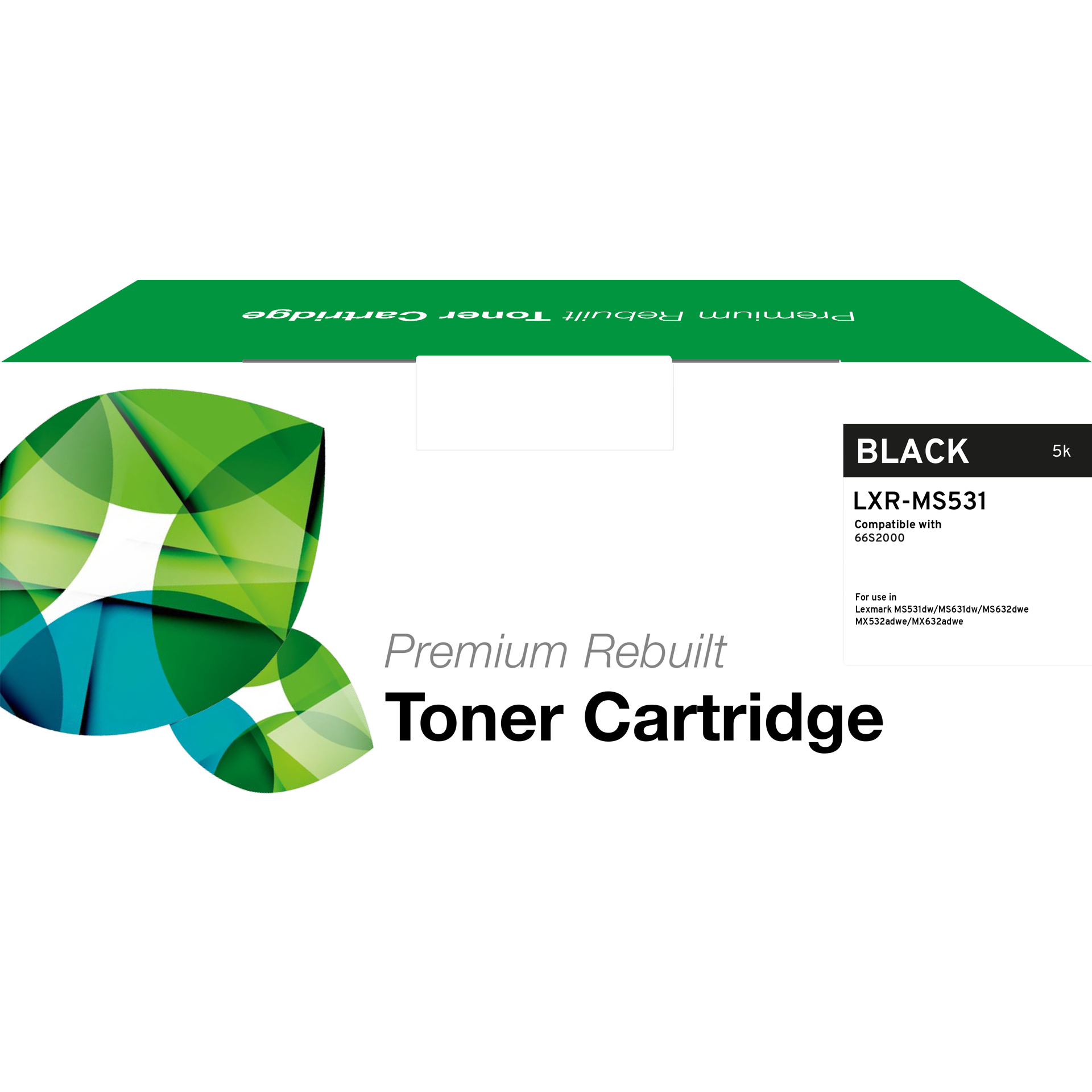 Rem. Toner Lexmark (66S2000) schwarz