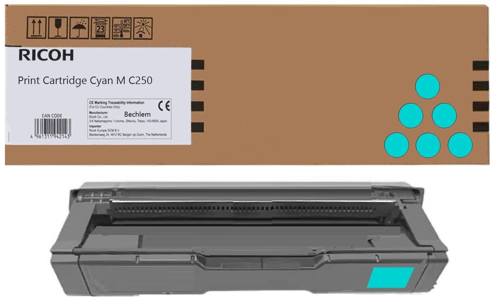 Original Toner Ricoh 408353 cyan
