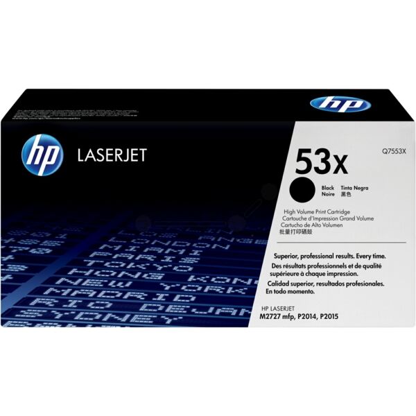 Original Toner HP Q7553X (53X) schwarz Original Toner HP Q7553X (53X) schwarz