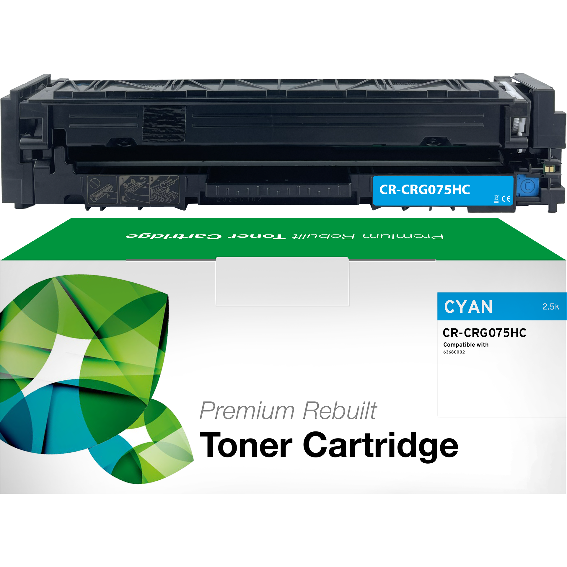 Rem. Toner Canon 075HC (6368C002) cyan