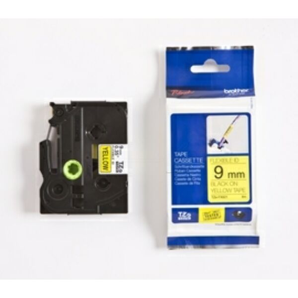 TZEFX621 Original Schriftbandkassette Brother TZE-FX621 schwarz auf gelb