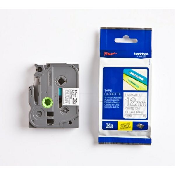 TZE135 Original Schriftbandkassette Brother TZE-135 weiß auf transparent