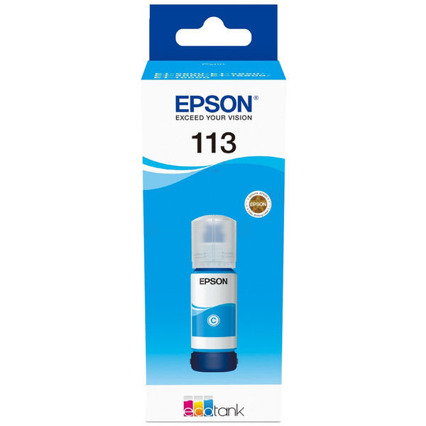 Original Tintenflasche Epson 113 (C13T06B240) cyan