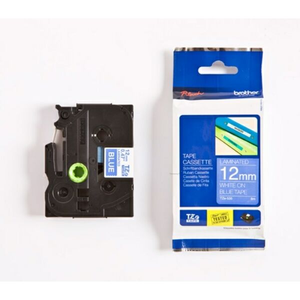 TZE535 Original Schriftbandkassette Brother TZE-535 weiß auf blau
