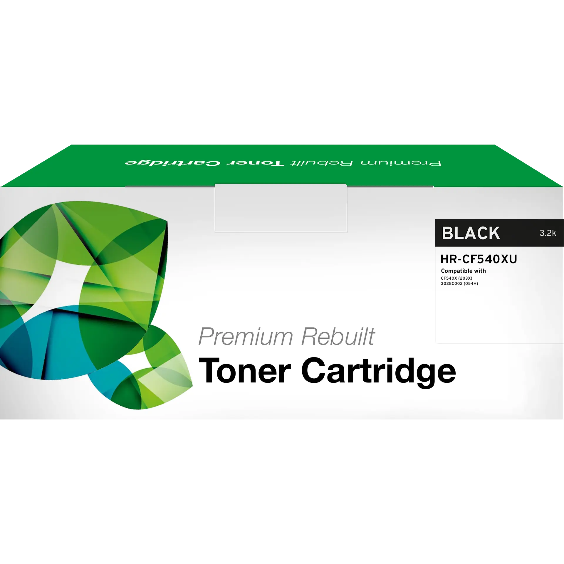 Recycelter Toner HP CF540X/054H schwarz (203X) (3028C002)