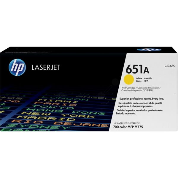 Original Toner HP CE342A (651A) gelb