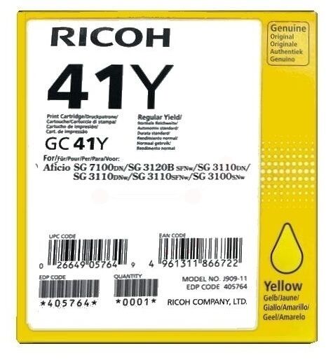 Tinte / Ricoh - 405764 / GC-41Y