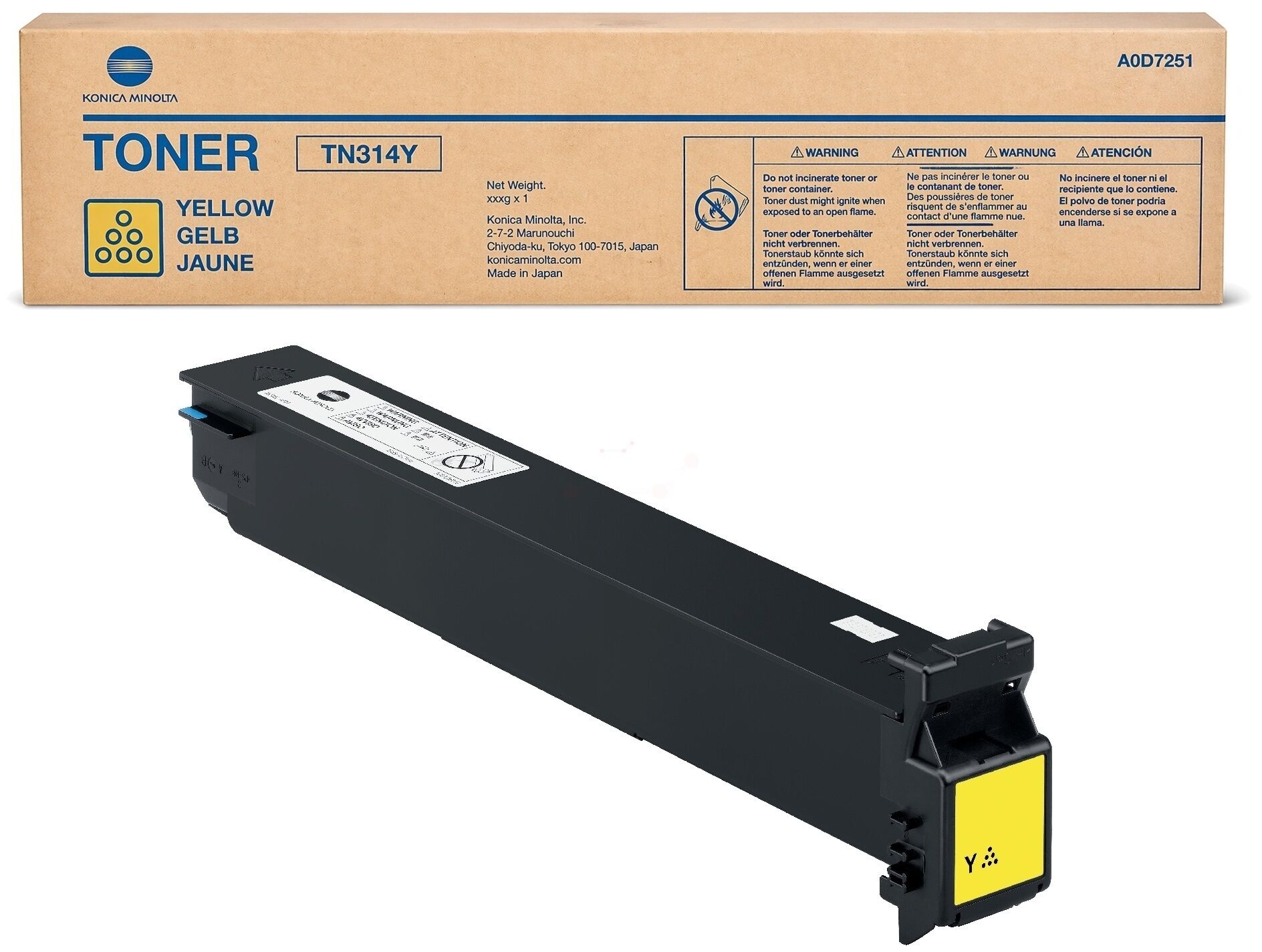 Toner / Konica Minolta - A0D7251 / TN-314Y