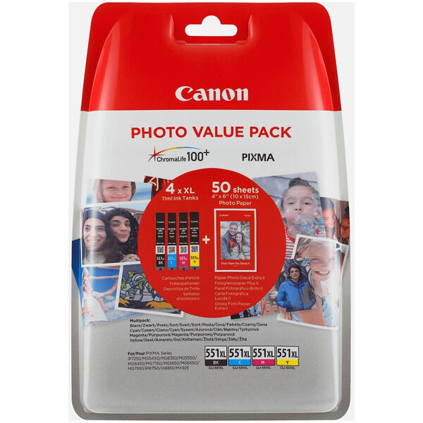 6443B006 Original Tintenpatronen Canon CLI-551XL multipack (6443B006)