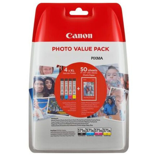 0332C005 Original Tintenpatronen Canon CLI-571XL multipack (0332C005)