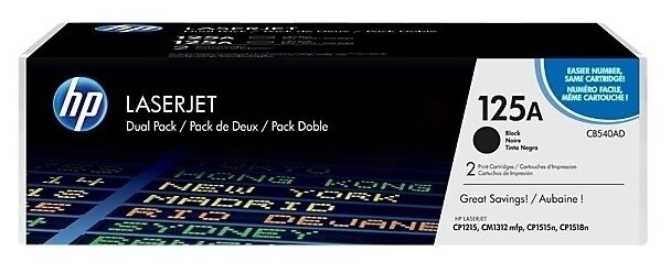 Toner / HP - CB540AD / 125A - Doppelpack