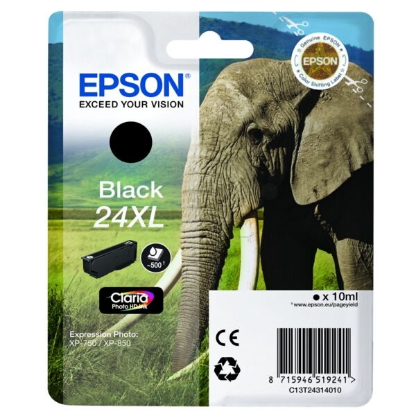 Original Tintenpatrone Epson 24XL (C13T24314012) schwarz