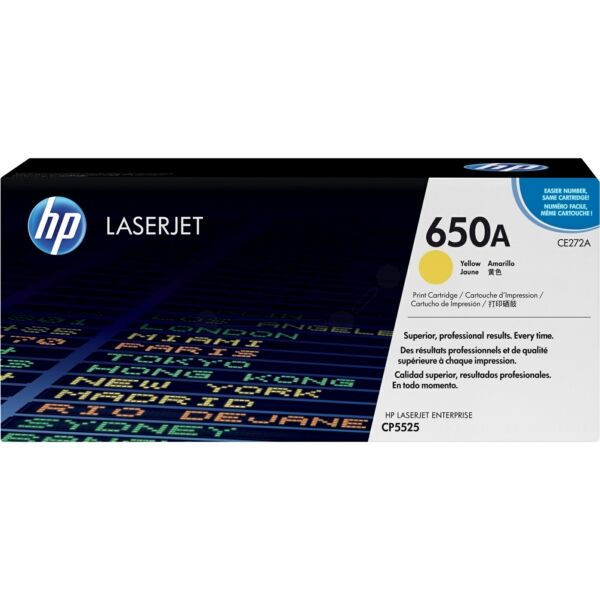 Original Toner HP CE272A (650A) gelb