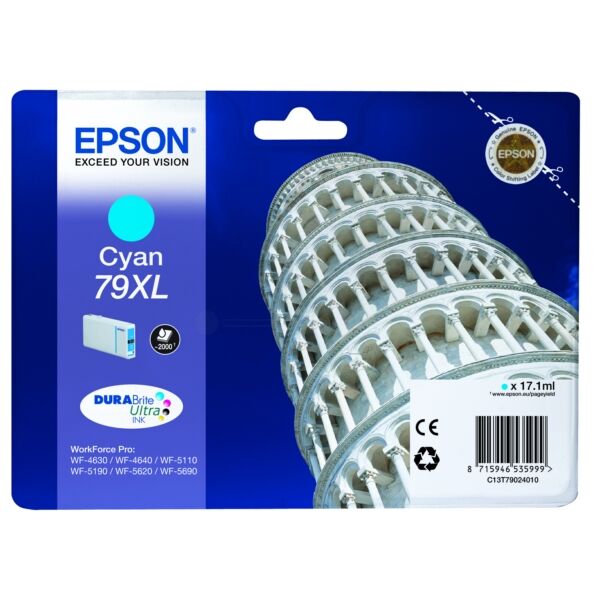C13T79024010KPB7mNJ1huYWU Original Tintenpatrone Epson 79XL (C13T79024010) cyan