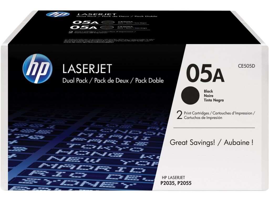 Toner / HP - CE505D / 05A - Doppelpack