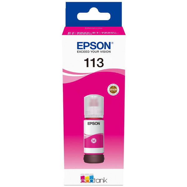Original Tintenflasche Epson 113 (C13T06B340) magenta