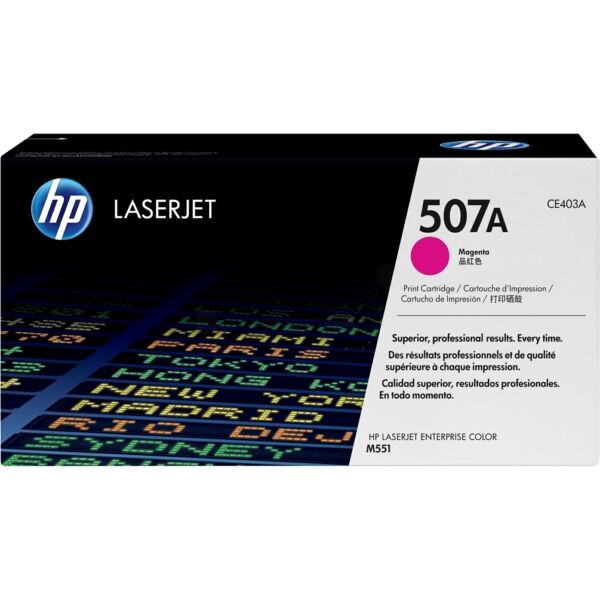 Original Toner HP CE403A (507A) magenta