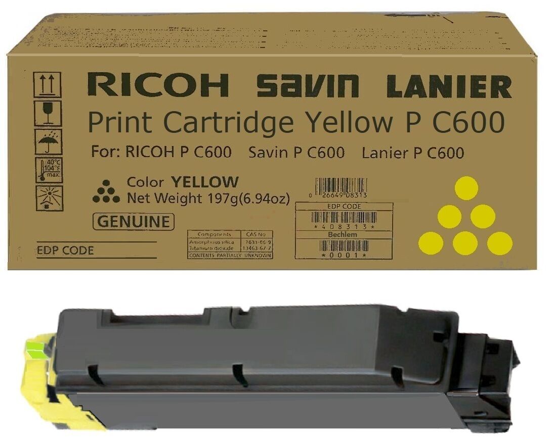 Original Toner Ricoh P C600 (408317) gelb