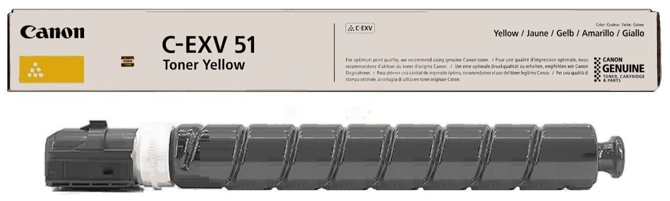Toner / Canon - 0484C002 / C-EXV51Y
