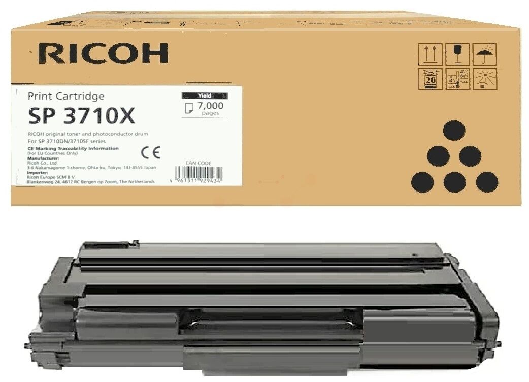 Original Toner Ricoh SP 3710 X (408285) schwarz