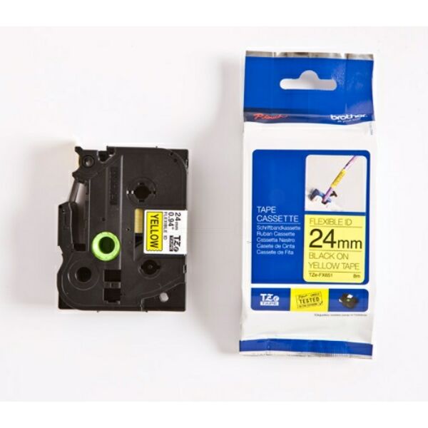TZEFX651 Original Schriftbandkassette Brother TZE-FX651 schwarz auf gelb