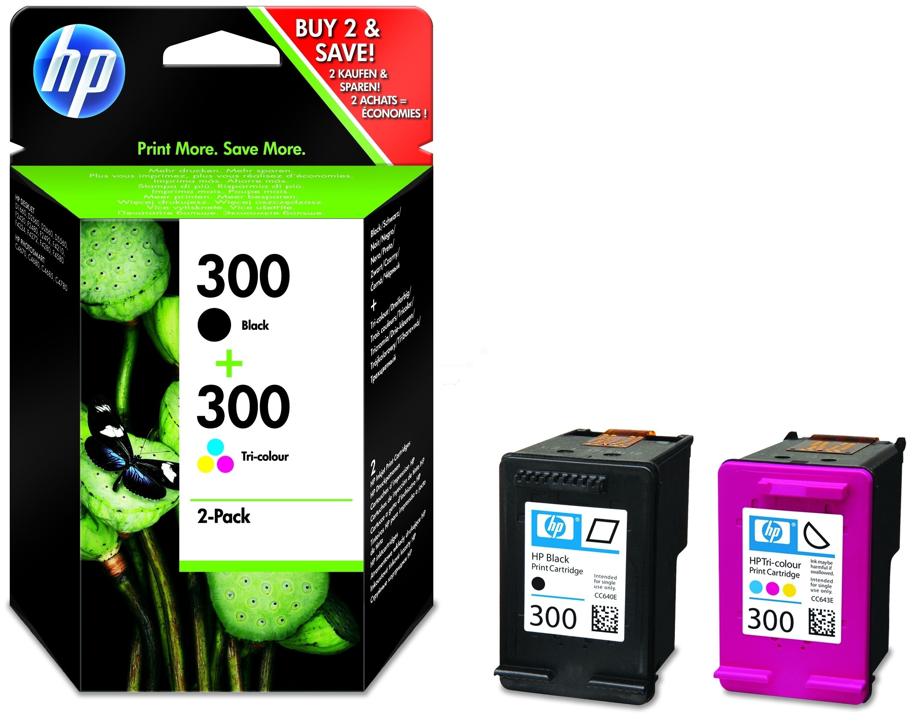Druckkopfpatrone / HP - CN637EE / 300 Multipack