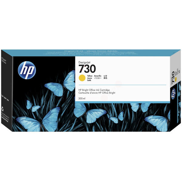 Original Tintenpatrone HP 730XL gelb (P2V70A)