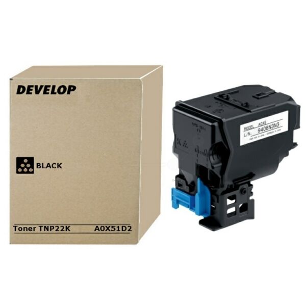Original Toner Develop TNP-22 (A0X51D2) schwarz